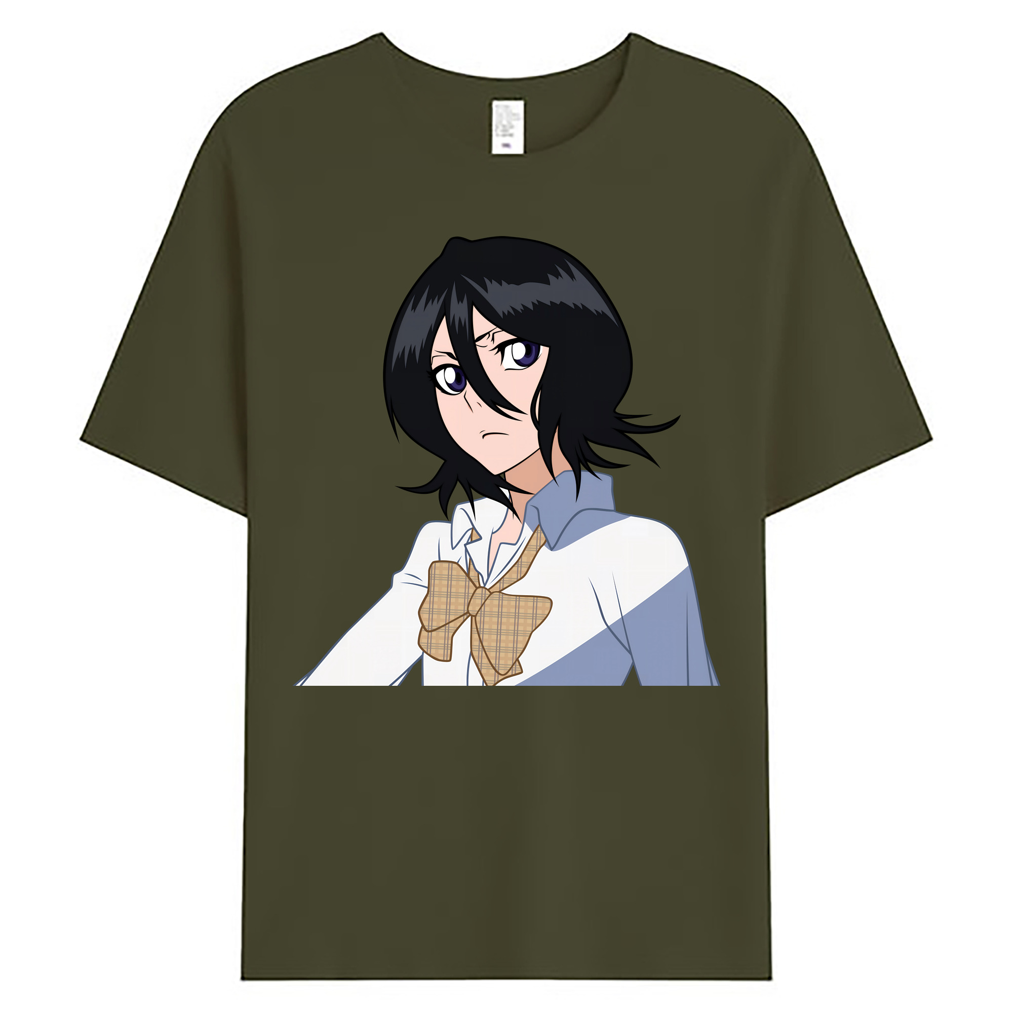 （画像用） ブリーチ 朽木ルキア BLEACH Kuchiki Rukia 綿100％ メンズ半袖Tシャツ｜肌触りやわらか＆通気性